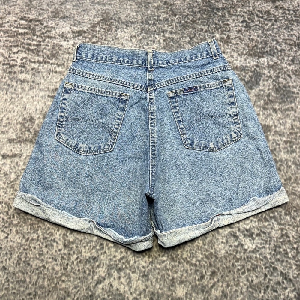 Vintage‎ Chic Mom Shorts Denim High Waist Womens 6 (26" Waist) Blue USA 90s